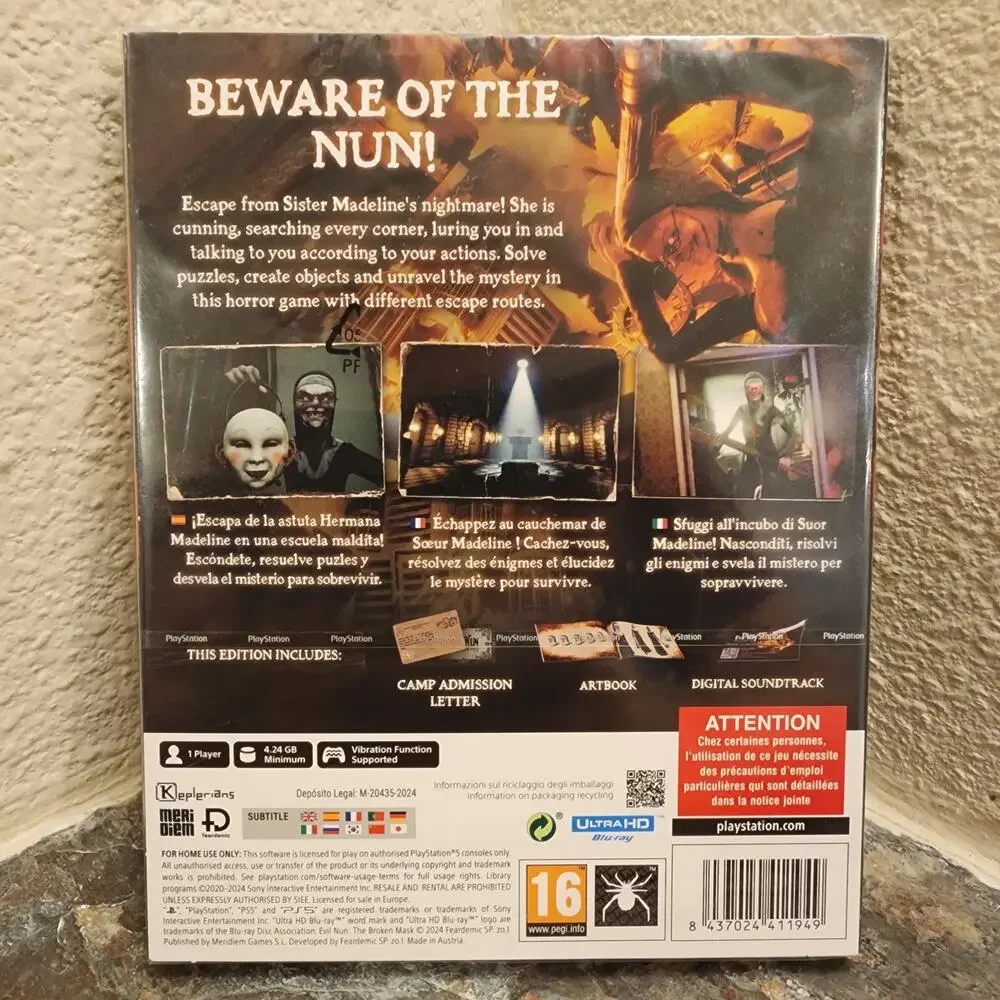 Game - Evil Nun: The Broken Mask [Unholy Edition] (NEW) - PS5